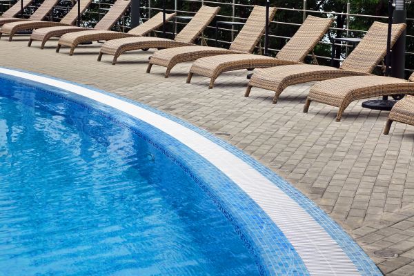 Poolside Hardscaping in Cave Creek